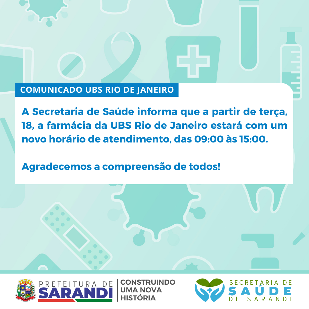 Comunicado UBS Rio de Janeiro